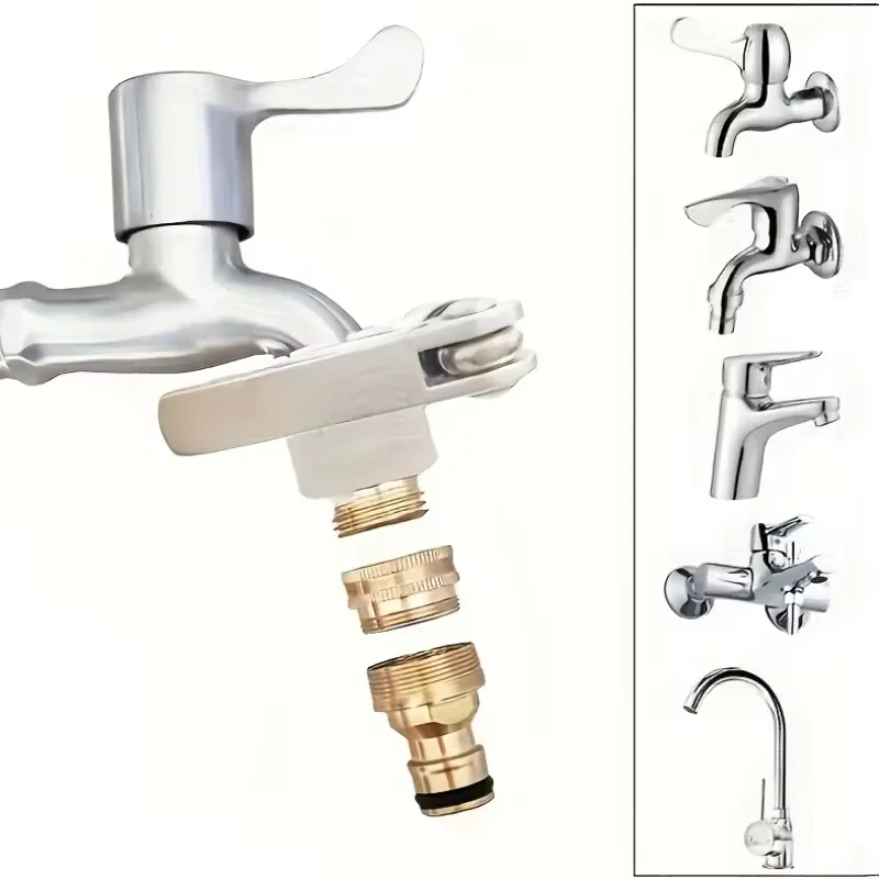 Garden water pipe faucet universal connector washing machine faucet converter water inlet joint of water pipe of car washing gun