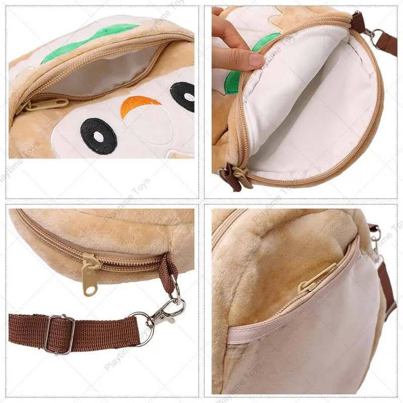 Pokemon Plush Shoulder Bag, Gengar, Eevee, Pikachu, Lucario, Charmander, Snorlax, Psyduck, Bolsa macia recheada, Armazenamento, Presentes de aniversário, Novo