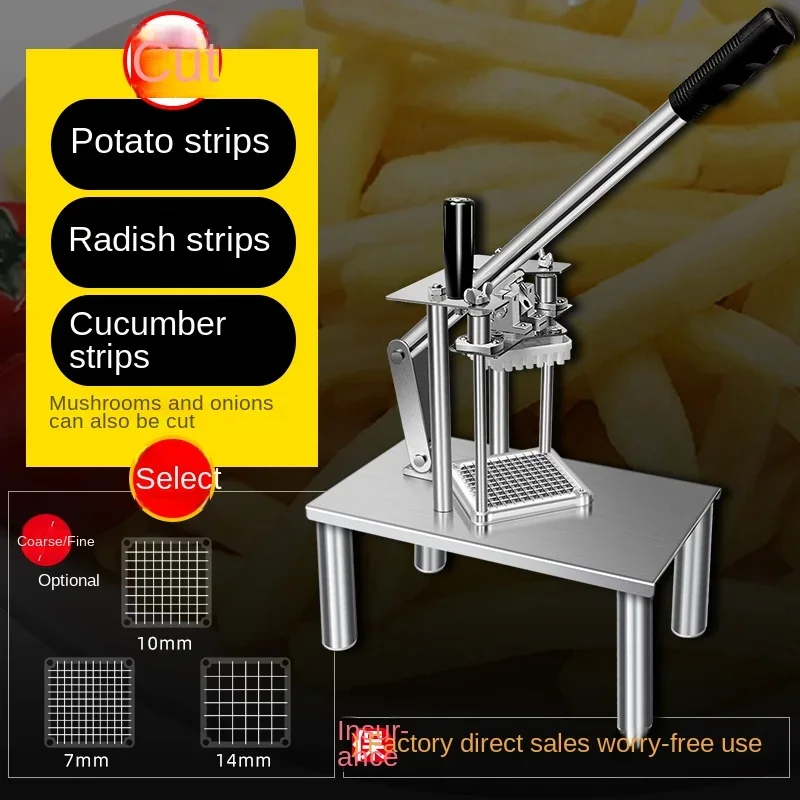 Strip cutter Commercial potato chips Machine Household cucumber radish strips