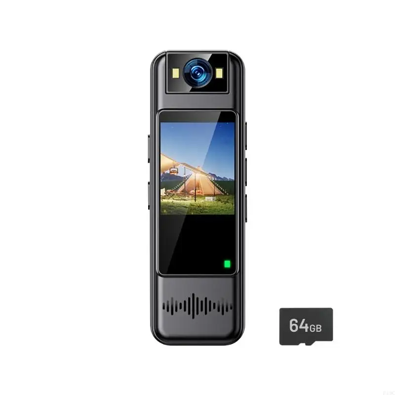 

Mini Body cameras With 180°Adjustable Lens 1080P Video Audios Recording Devices Instantly Playbacks for Law Enforcement F19C