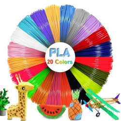 3D Pen PLA Filament Diameter 1.75MM Color 3D Printing Material for 3D Pen 9M/36M/50M/100M/200M Colorless, Odorless and Safe