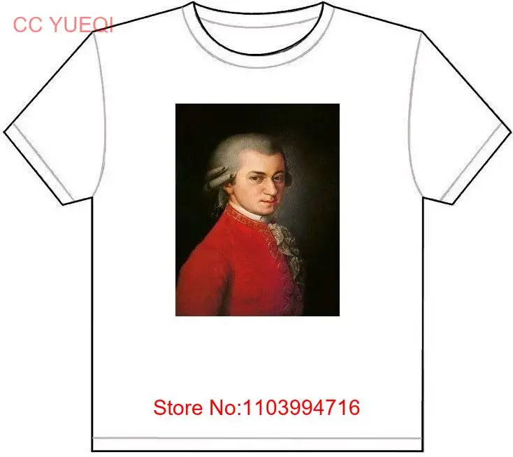 WOLFGANG AMADEUS MOZART T-SHIRT TEE PICTURE PHOTO piano keyboard composer 1529