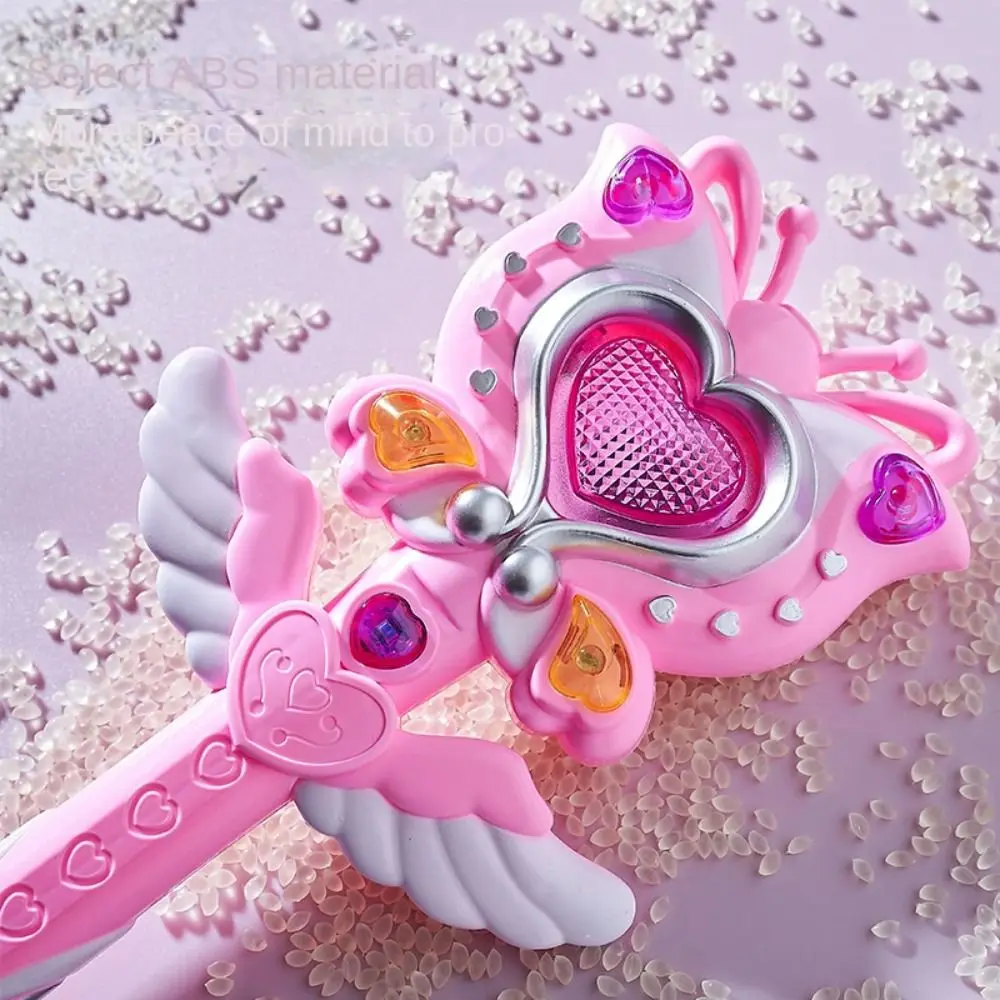 

Волшебная палочка-фей, светящаяся, мигающая, с музыкой, разноцветная, милая, мультяшная, аниме