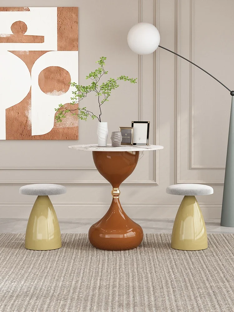 Nordic Leisure Reception Reception Table Modern Minimalist Guest Restaurant Small round Table Chair