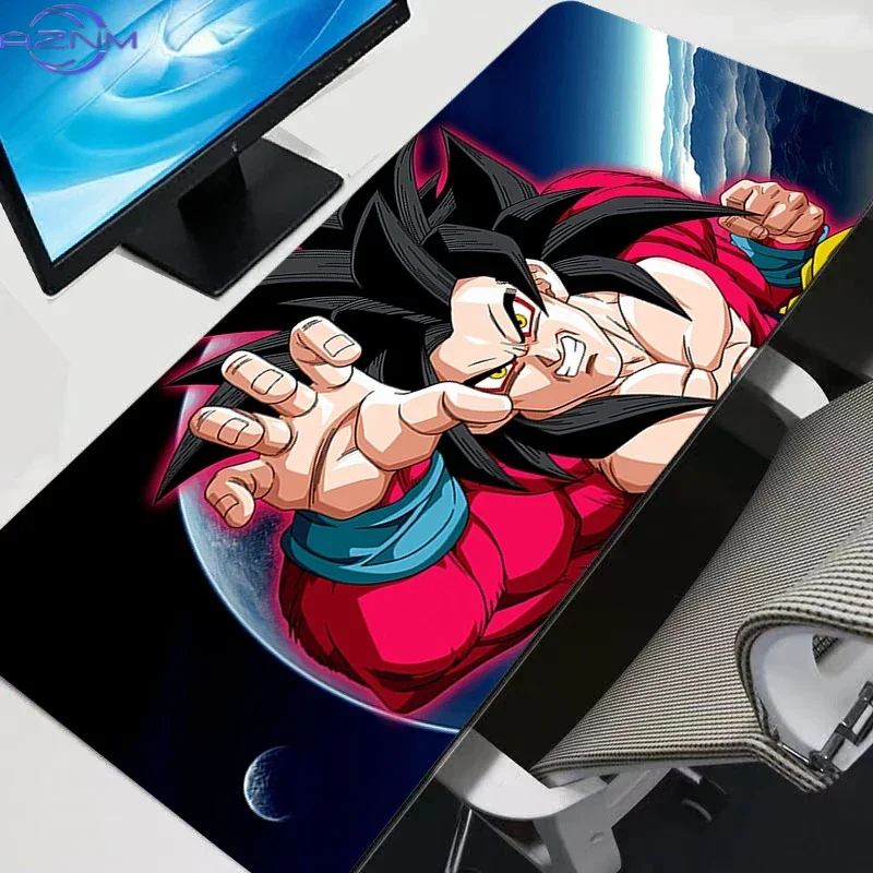 Anime Super Saiyan Characters Dynamic Fighting Art Mouse Pad, Rubber Non-Slip Base, Smooth Surface for Gaming Desktop Keyboard O