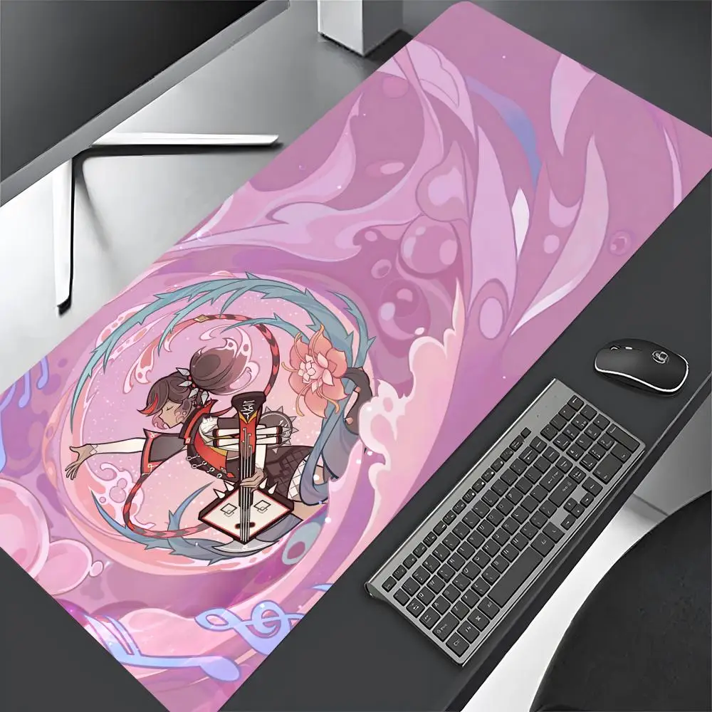 

Genshin Impact Mouse Pad Gaming Mousepad Abstract Large 900x400x5mm MouseMat Gamer XXL Mause Carpet PC Desk