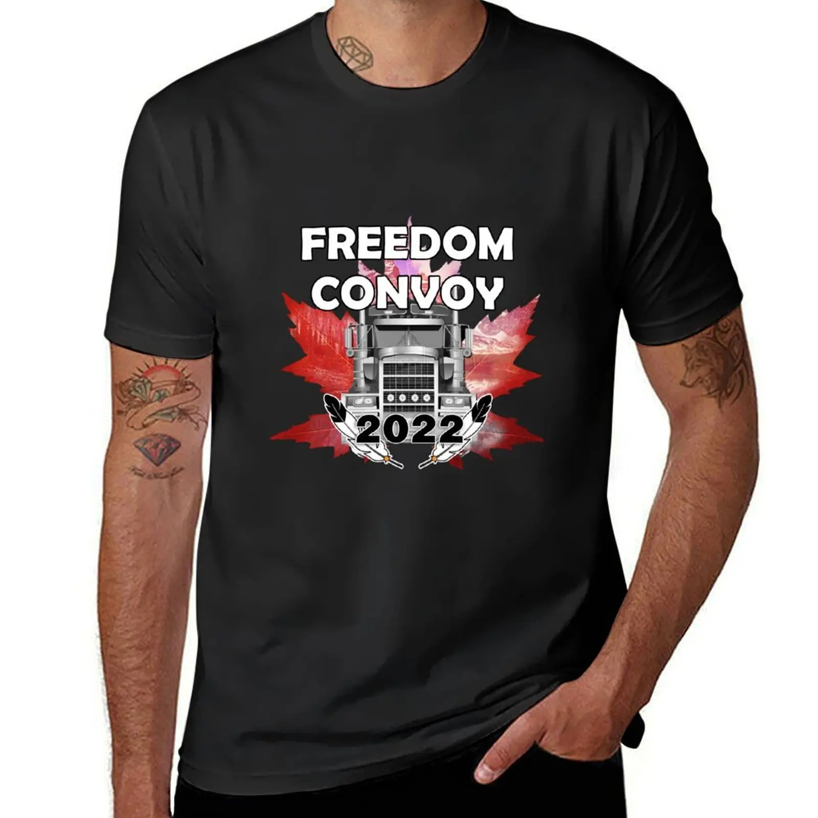 Freedom Convoy T-Shirt quick-drying customs design your own plain men clothes