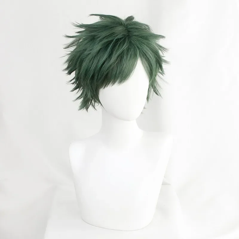 Cosplay Costume Heat Resistant Synthetic Hair Men Women Party Wigs Twisted Wonderland Trey Clover Green Short Wig