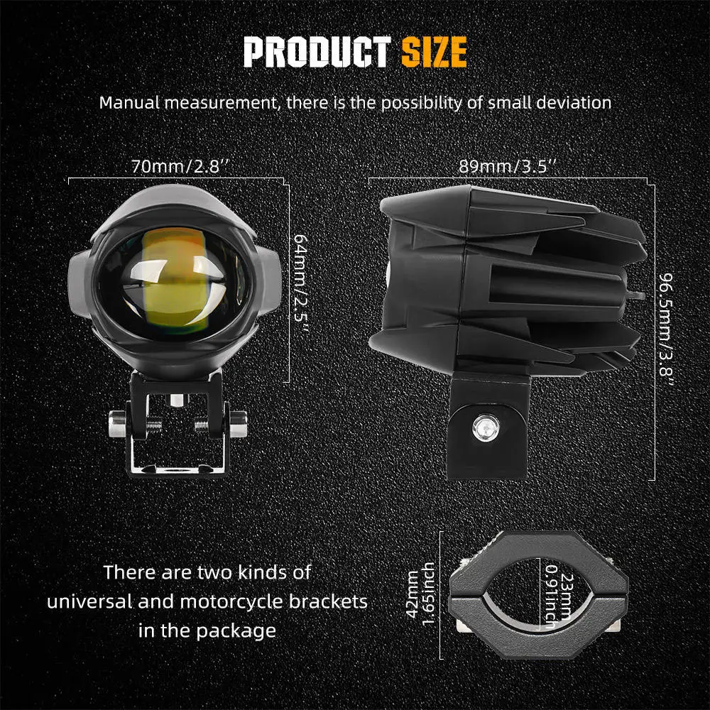 3Inch Motorcycle Fog Light Brighter Lamp Off Road Driving Light Off Road for BMW ATV UTV Truck 4x4 F800GS F700GS Auxiliary Light