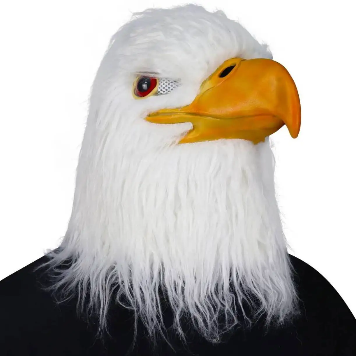 Máscara de Águila Blanca para Adultos, Divertida, de Látex, con Diseño de Animal, para Disfraz de Pájaro, Halloween, Cosplay, Fiestas, Accesorios de Disfraces