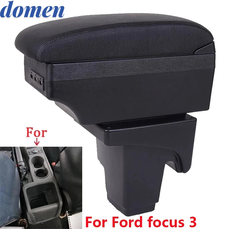 

For Ford focus 3 Armrest box Interior details Car accessories Retrofit parts For Ford Focus III Car Armrest Center Storage box