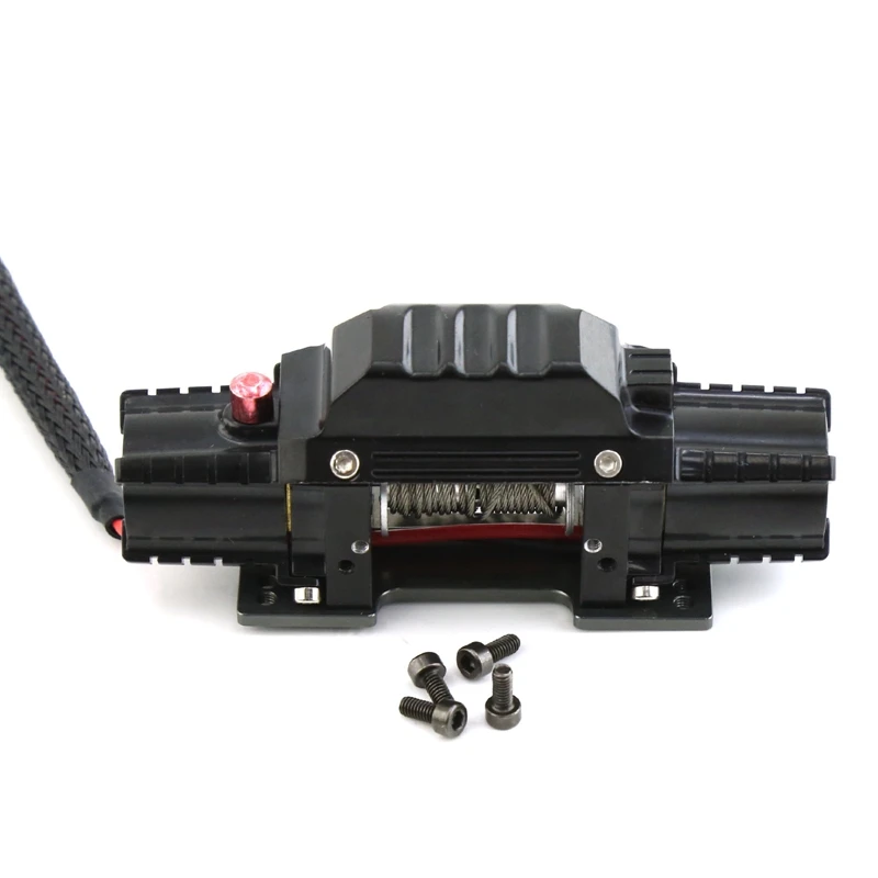 Metal Remote Control Winch Set RC Metal Automatic Dual Motor Analog Winch Controller Receiver