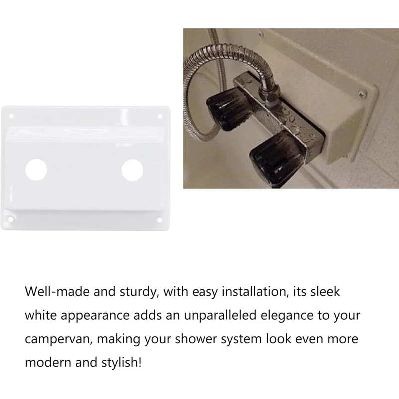 BAAG-2Pack рамка для смесителя, подставка для крышки крана, комплект крепления для крана для кемперов на колесах, прицепа, душевая пластина, запасная часть