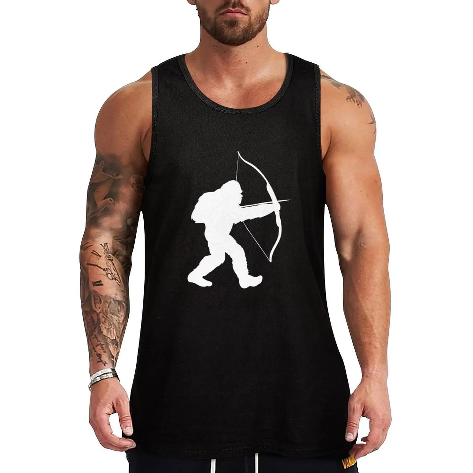 Traditional Archery Bigfoot Recurve Bow Tank Top sports vest gym clothing Men's sleeveless gym t shirt men