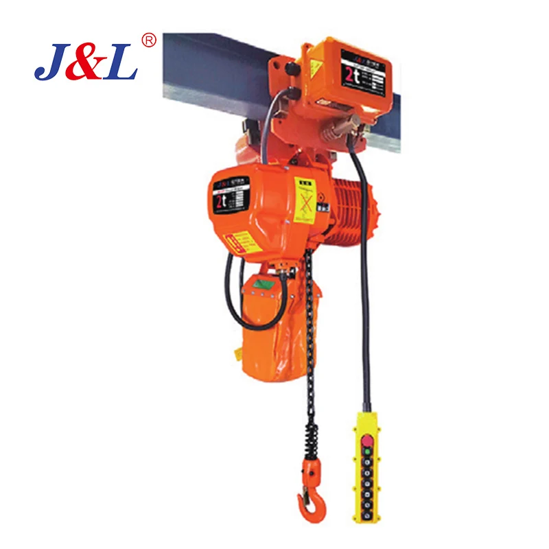 julisling Lifting Hoist Running Electric Chain Hoist 3t with Pulley Block for Warehouse Crane Beam Construction Hoists