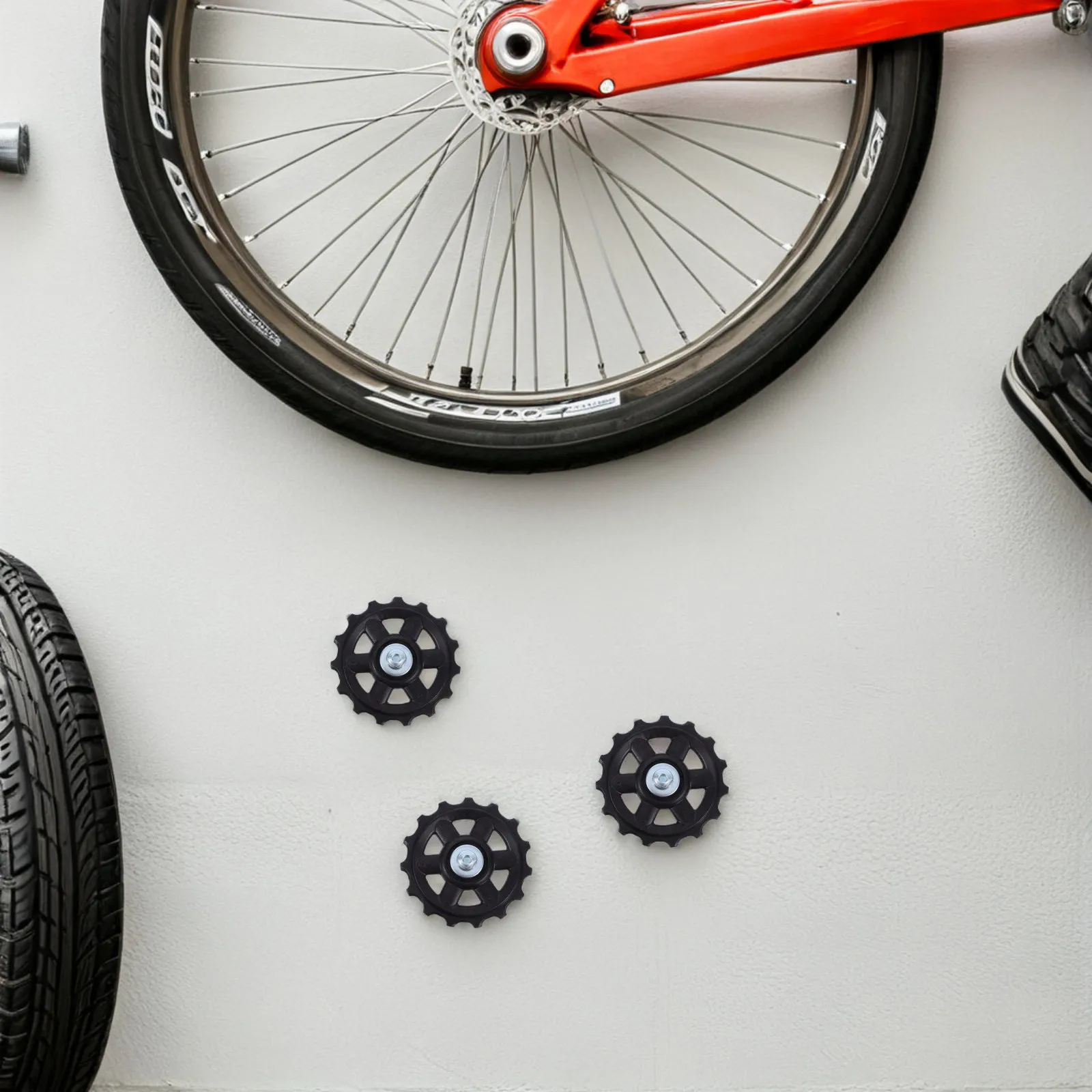 

10 шт. роликов-направляющих для заднего переключателя скоростей велосипеда, усиленные, 15 зубьев, с герметичным подшипником, широкие зубья, для горных и шоссейных велосипедов, роликовые колеса