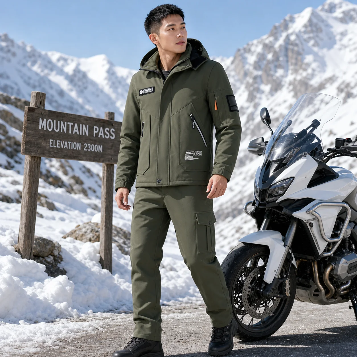 Warm Fleece Lined Waterproof Soft Shell Workwear Tactical Clothing Set for Autumn Winter Cycling Labor Protection Mountain Climb