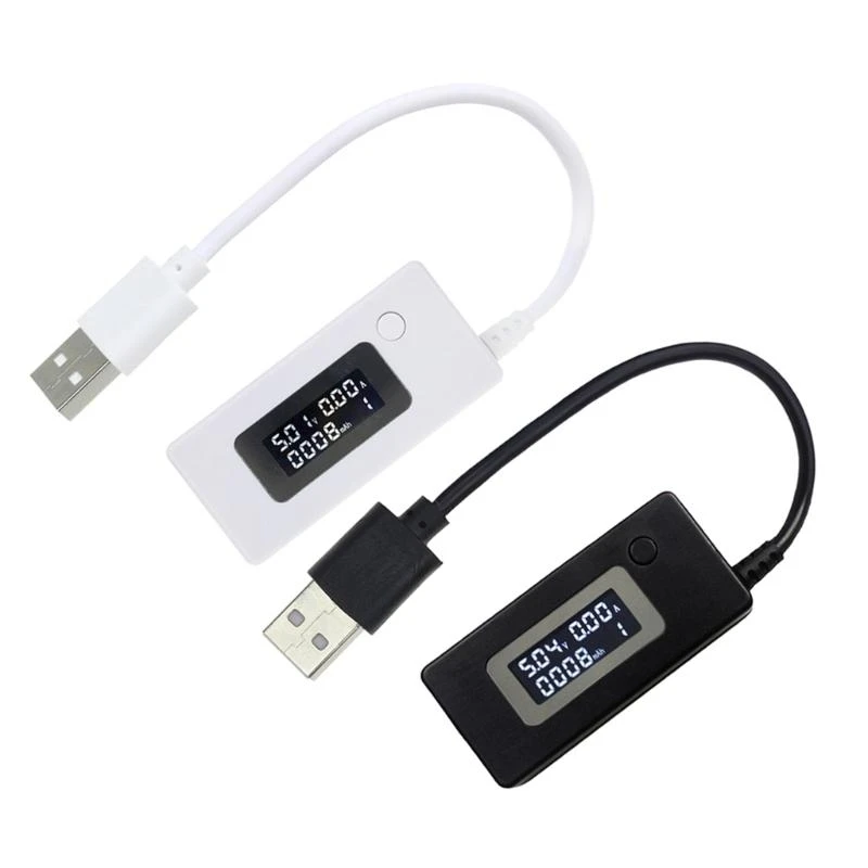 F92B LCD USB Mini Voltaje- Corriente Monitor Tester USB Volataje AMPS Medidor potencia Multímetro Voltímetro Voltímetro
