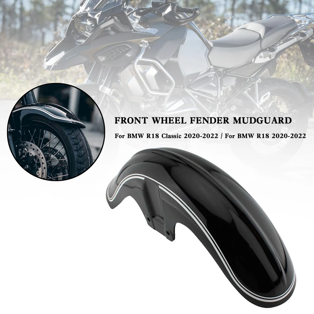 Areyourshop Front Wheel Fender Mudguard Splash Guard for BMW R18 Classic R 18 2020-2022 Motor Accessories