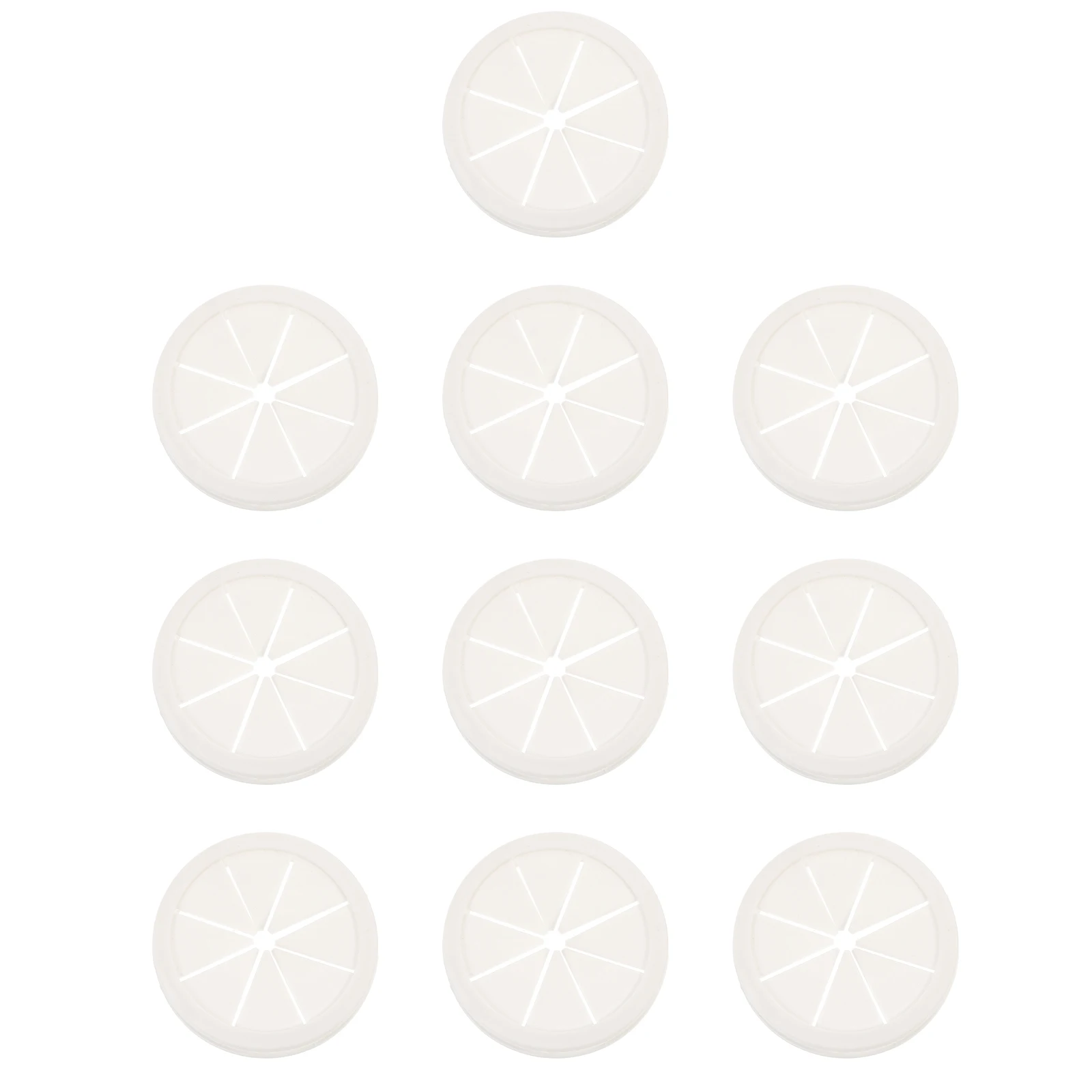 

10 PCS Electric Coil Multi-functional Cable Organizer Hole Cover Threading Desk Plastic Computer Cord Grommet Office