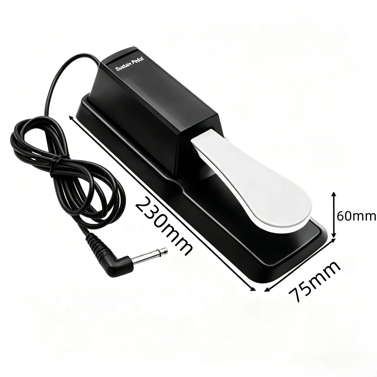 Miwayer Sustain Damper Pedal, Polarity Switch Universal for Casio Yamaha Roland, for MIDI Keyboard Synth Electronic Drum Organ