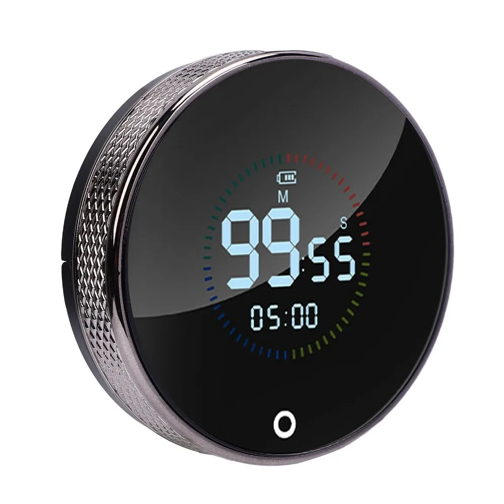 USB Charging Digital Clock Magnetic Suction Multi-functional Rotary Timer Standable Digital Display Countdown Timer