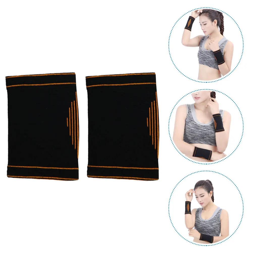 

2Pcs Wrist Protector Super Elastic Flexibility Non-Deform Wrist Guard for Active Lifestyle Unisex Bracer Elastic Wristband