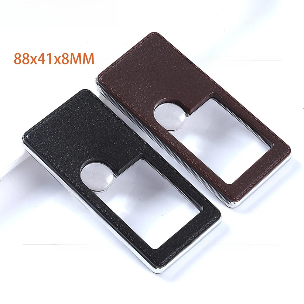 7X Handheld Magnifier with Precision Acrylic Lens and Slim ABS Enclosure for Clear Viewing of Fine Print and Details