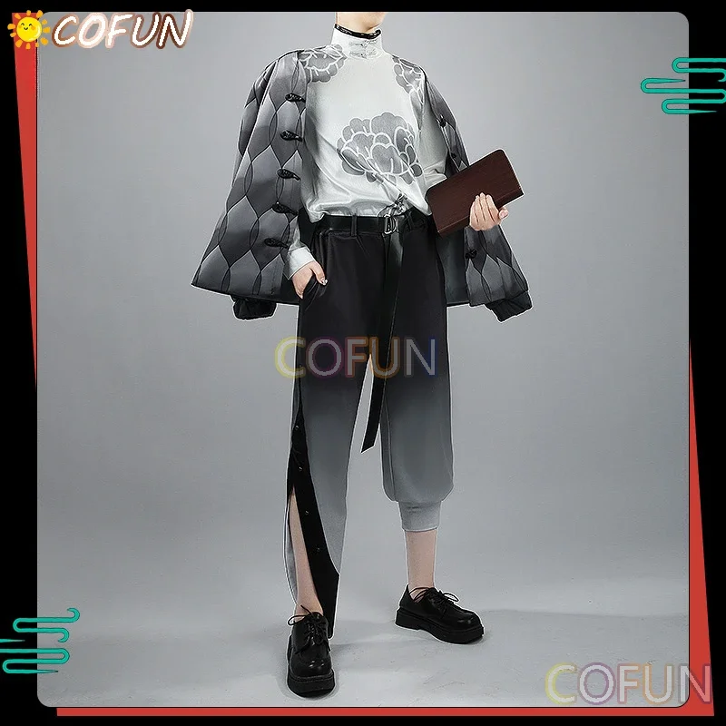 COFUN [Customized] NIJISANJI Vtuber Asia Travel Ittetsu Saiki Cosplay Costume Halloween Outfits Men New Suit Uniform 2023 New