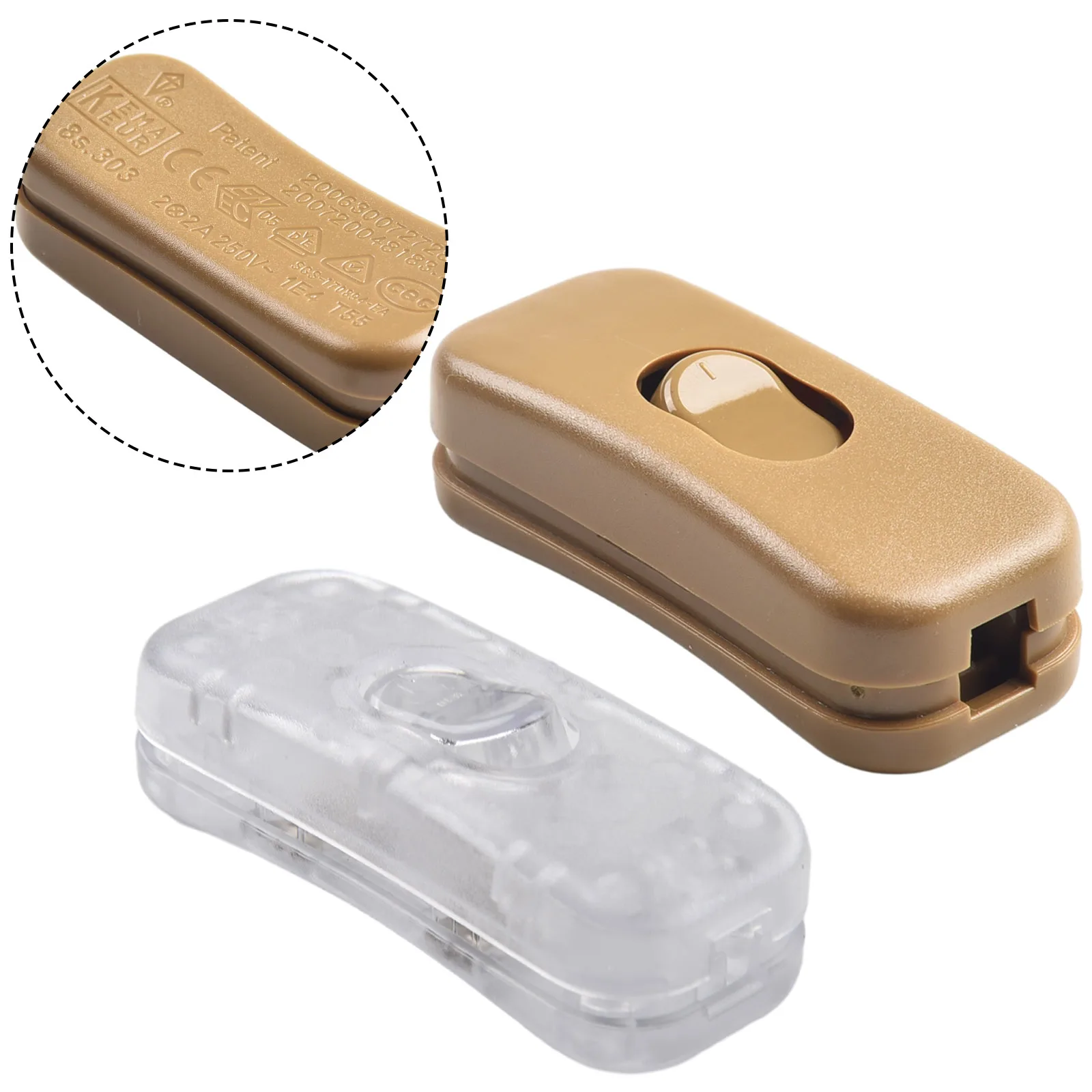 250V/2A 침실용 탁상/스탠드 램프 푸시 버튼 스위치 303 모델 LED 조명 온라인 스위치 (침실 부품용)