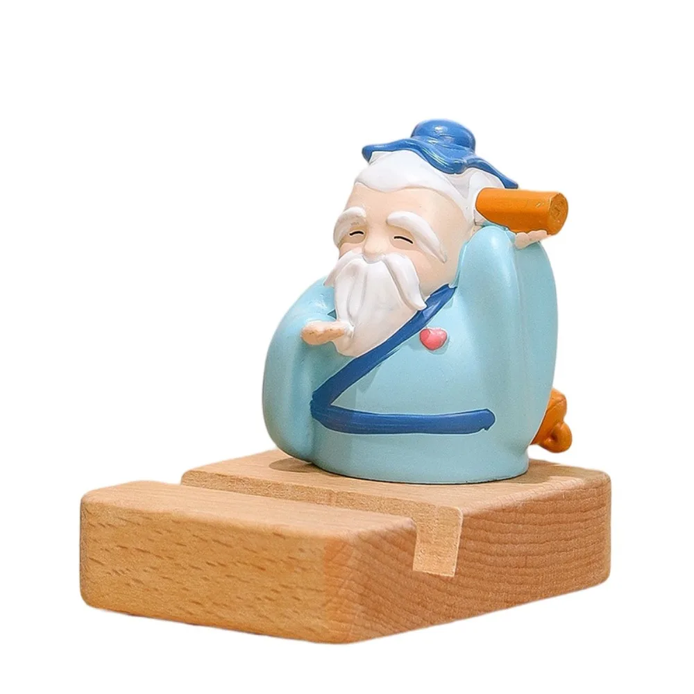 

Забавная кукла из смолы, подставка для телефона, эстетичная древняя одежда, держатель для мобильного телефона в китайском стиле, противоскользящий портативный