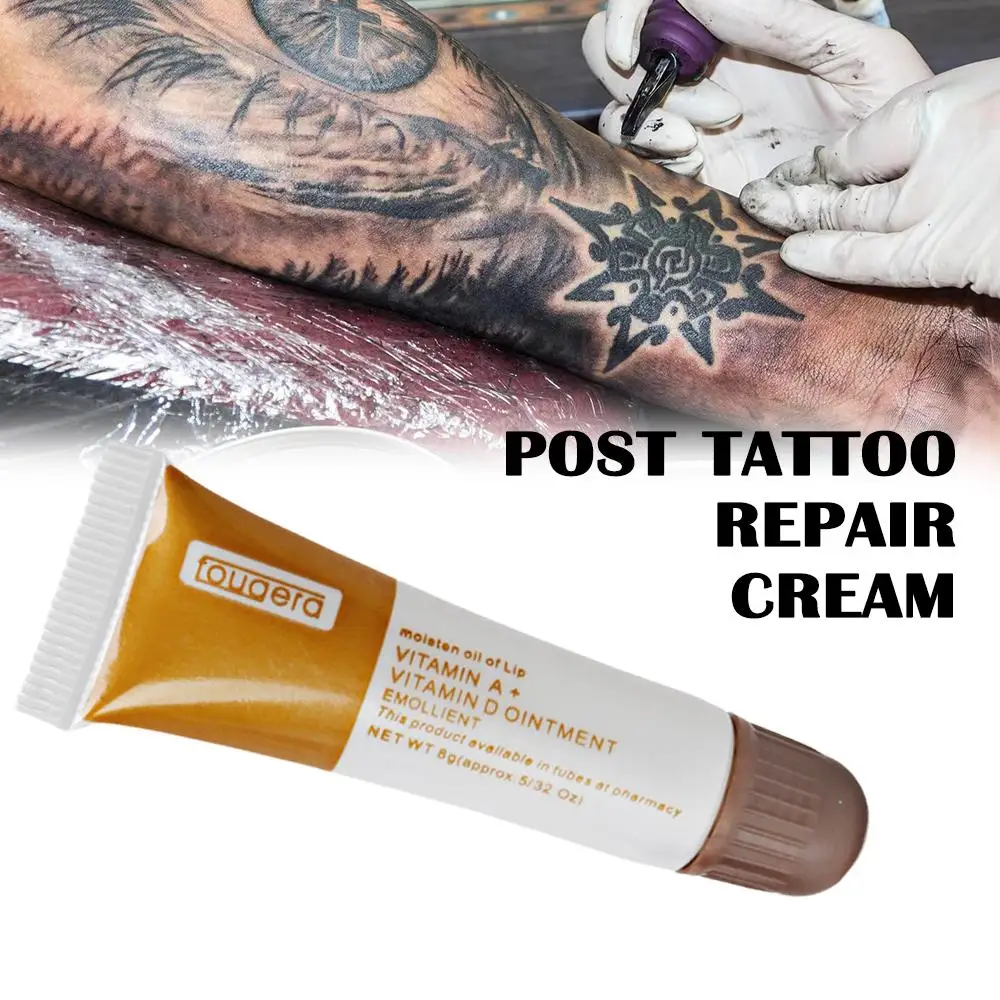 Crème réparatrice de tatouage brun, réparation de récupération, guérison, microblading, maquillage en continu, PMU, yeux, lèvres, corps, peau, art, vitamine