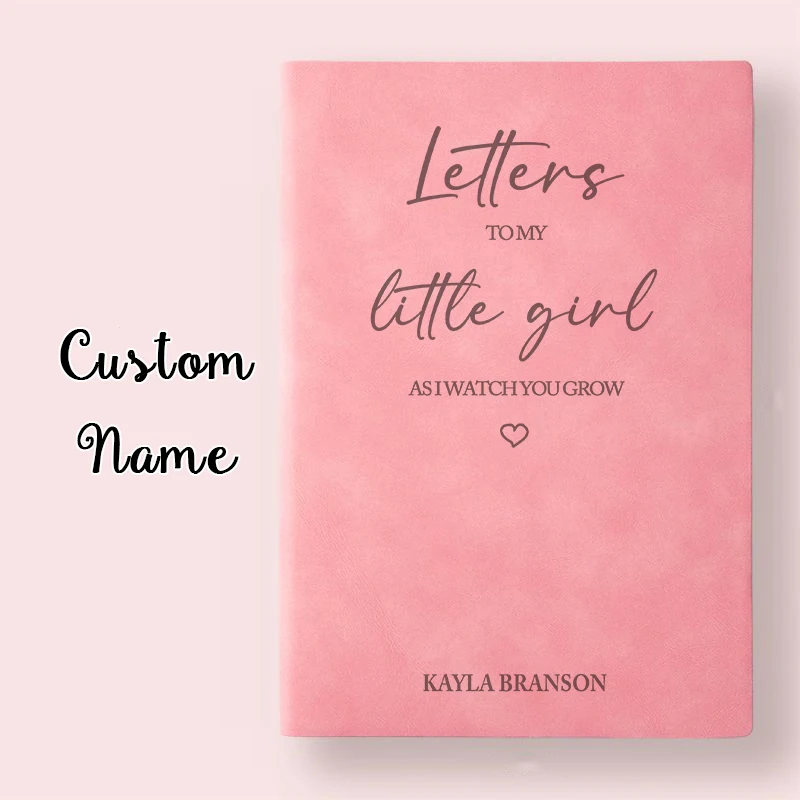 Lettere a mia figlia Son Journal Baby Memory Notebook diario in pelle personalizzato Little Boy Girl Baby Shower Gift Keepsake