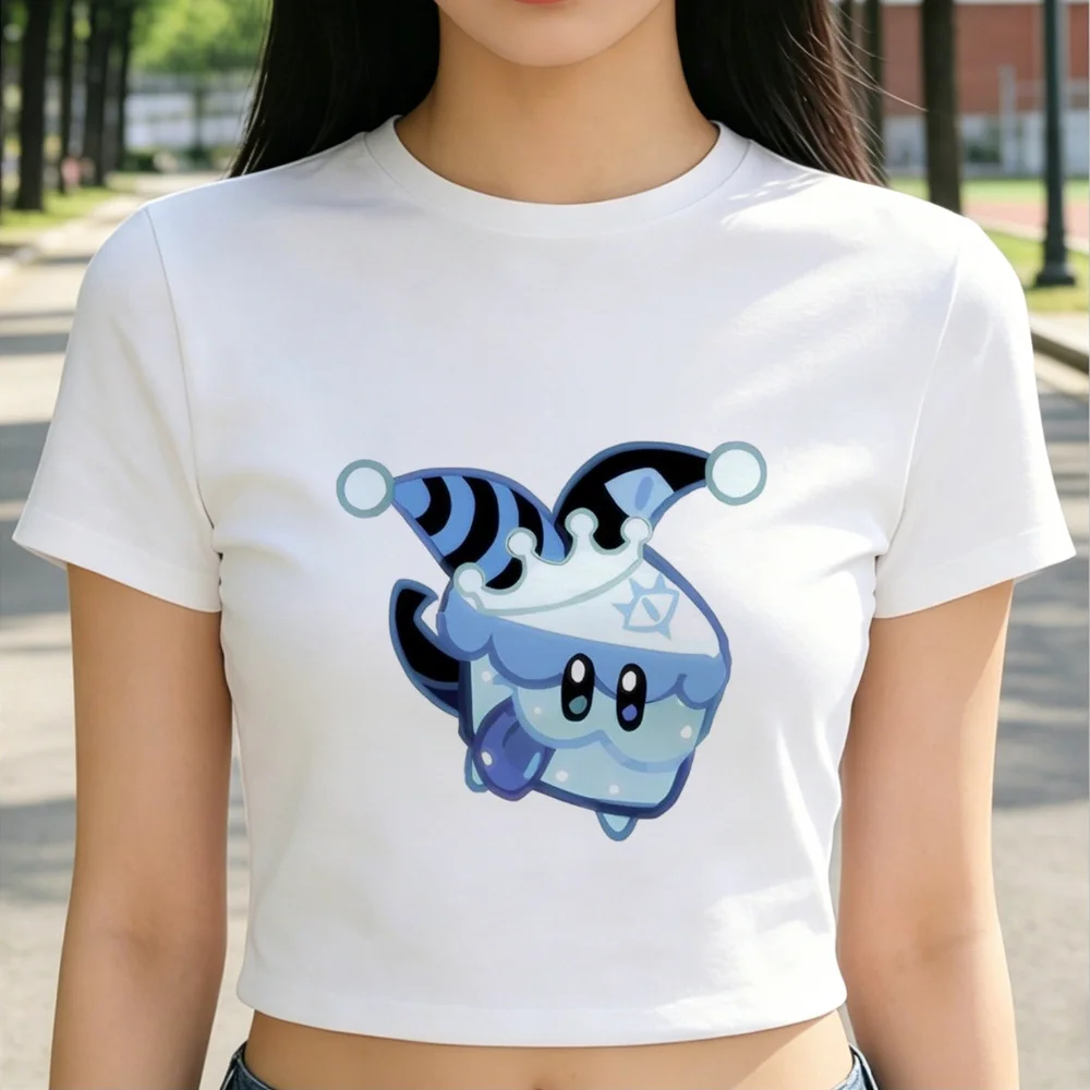 Shadow Milk Cookie crop top shoujo funny alternative  gyaru goth japanese t-shirt 2000s summer baddie jojifuku japan