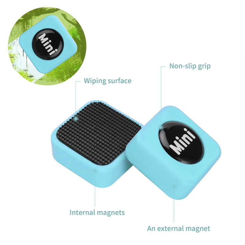1PC Mini Aquarium Glass Cleaner Scratch-resistant Glass Cleaner Magnetic Brush for small Aquarium glass and Acrylic Aquarium image 3