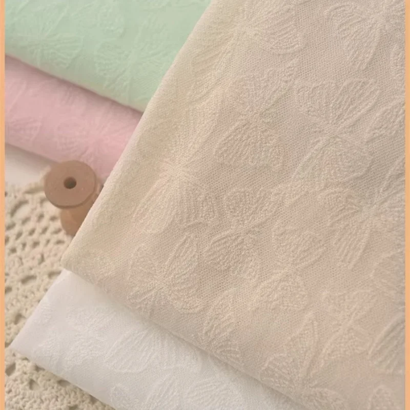 

Four-color butterfly polyester fiber children's dress, long and short skirts, curtains, sofa towels, hair bands, handmade DIY