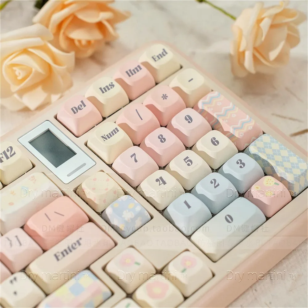 Keyboard Caps, Patchwork MOC 148 Keys PBT for Cherry MX 104/87/61 Mechanical Keyboard Accessories