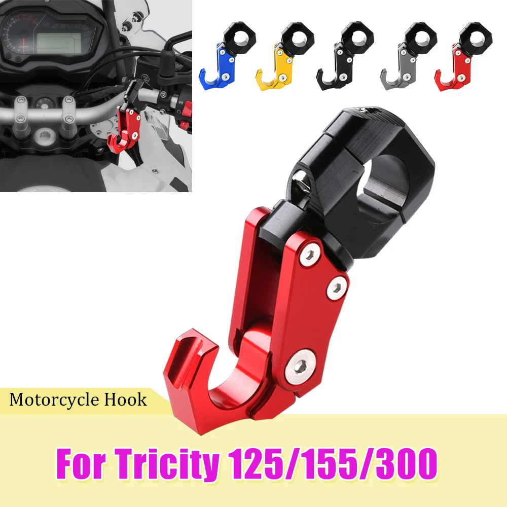 Motorcycle Holder Hanger Hooks Aluminum Aolly Tricity 300 Accessories 2023 for Yamaha Tricity125 155 300 2015 2017 2022