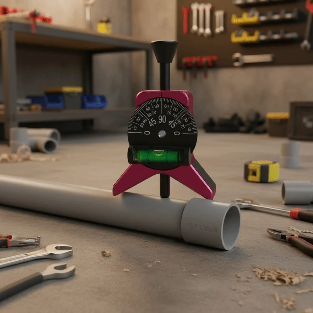 مكتشف مركز الأنابيب عالي الدقة متعدد الوظائف مستوى الفقاعات مركز الأنابيب لكمة المنقلة على شكل حرف Y علامة الأنابيب توسيط الأنابيب