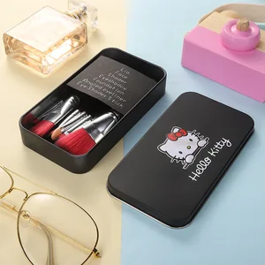 Sanrio Hello Kitty Set of Makeup Brushes Shadow Foundation Blush Blush Women's Brush Beauty Tools Kit Cosmetic Girl Birthday Gift 12 Main Sales Stuff from Hello Kitty - №11