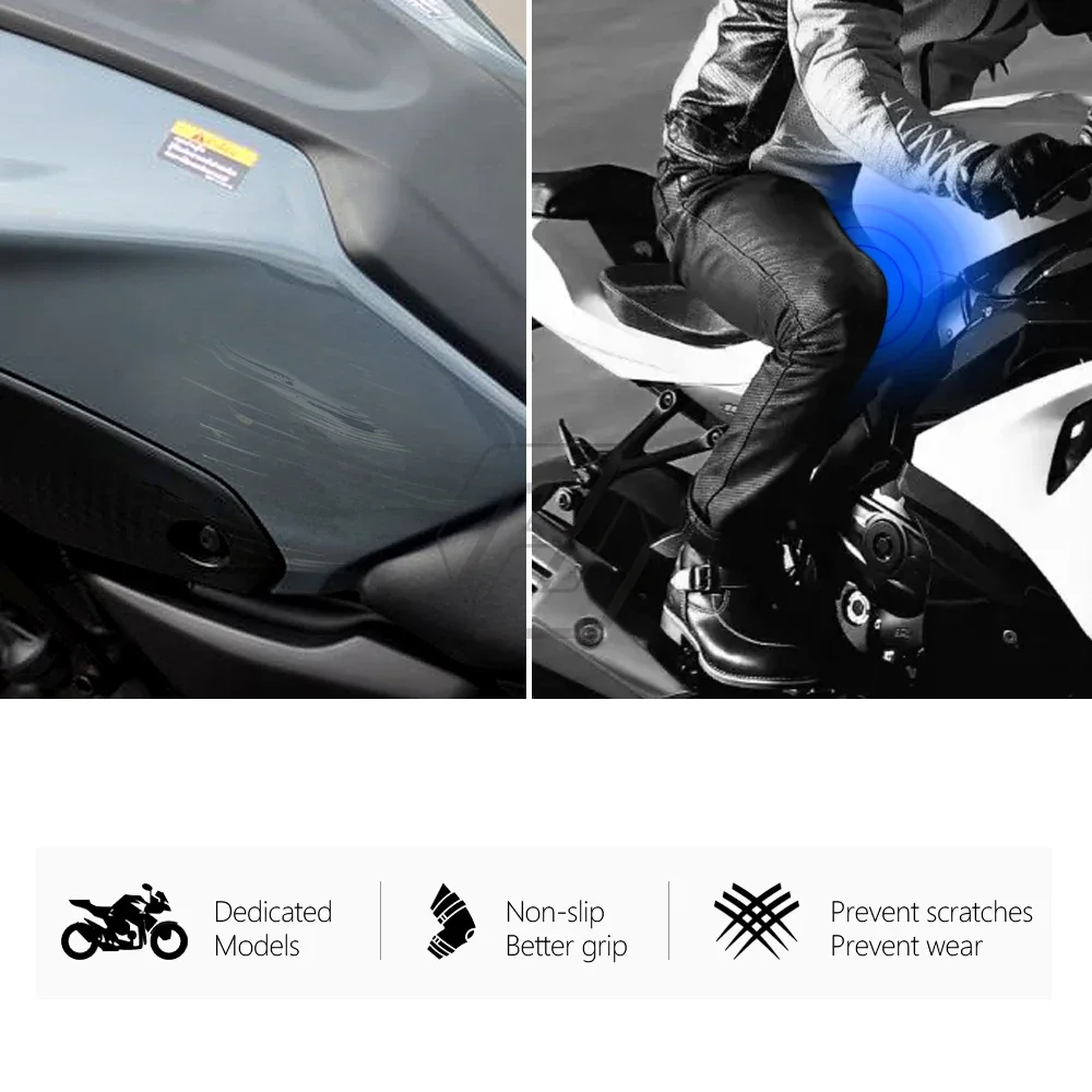 For SUZUKI SV650 SV 650 ABS 2017-2022 Sticker Motorcycle Side Tank Pad Protection Knee Grip Anti-slip