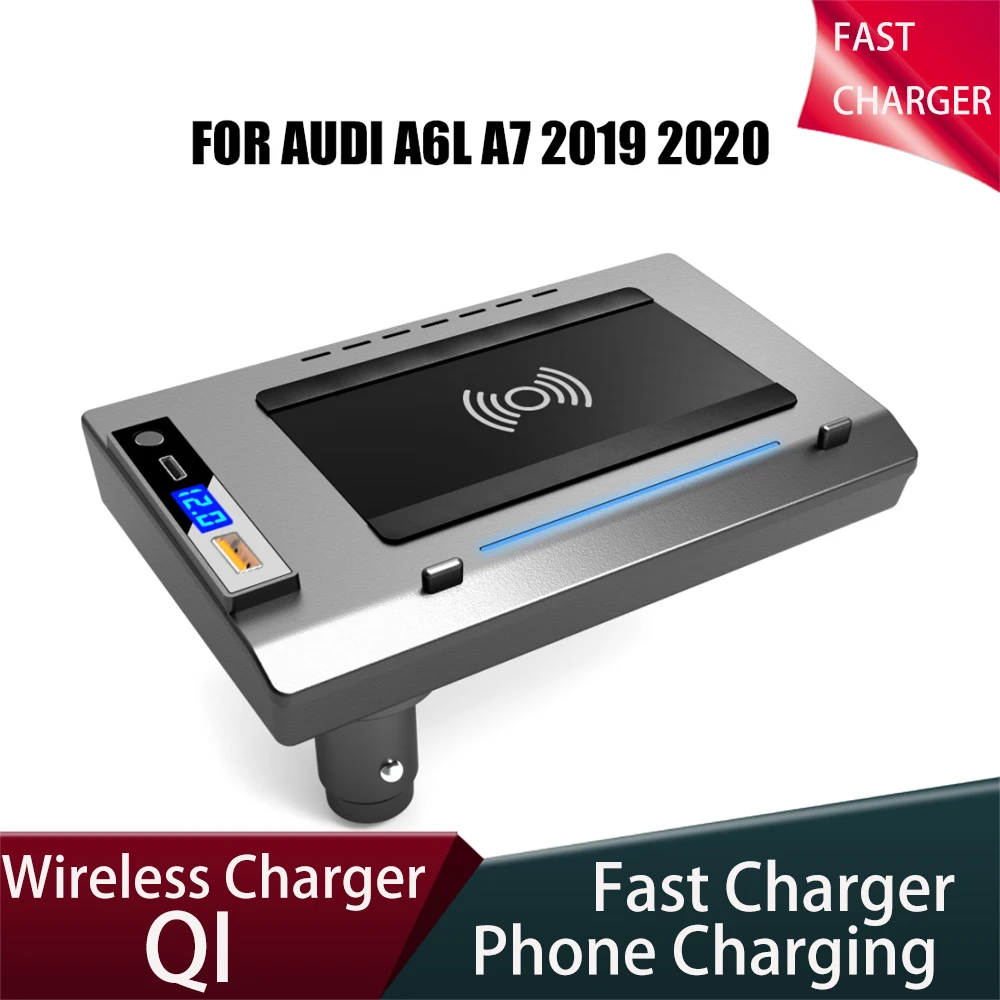 

Mobile Phone Board For Audi A6 A6L A7 C8 2019 2020 Interior Modification 15W Charger Car USB Holder Fast Wireless Charging