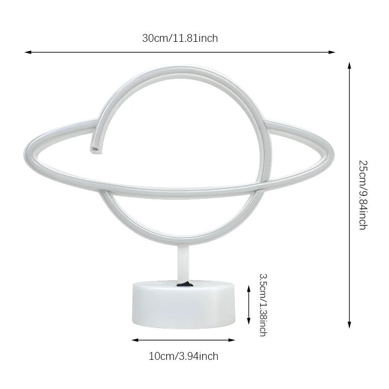 Pink Blue Planet neon sign Light USB/ battery dual purpose LED Lamp, for Birthday Wedding Party Wall Camping Summer Home decor