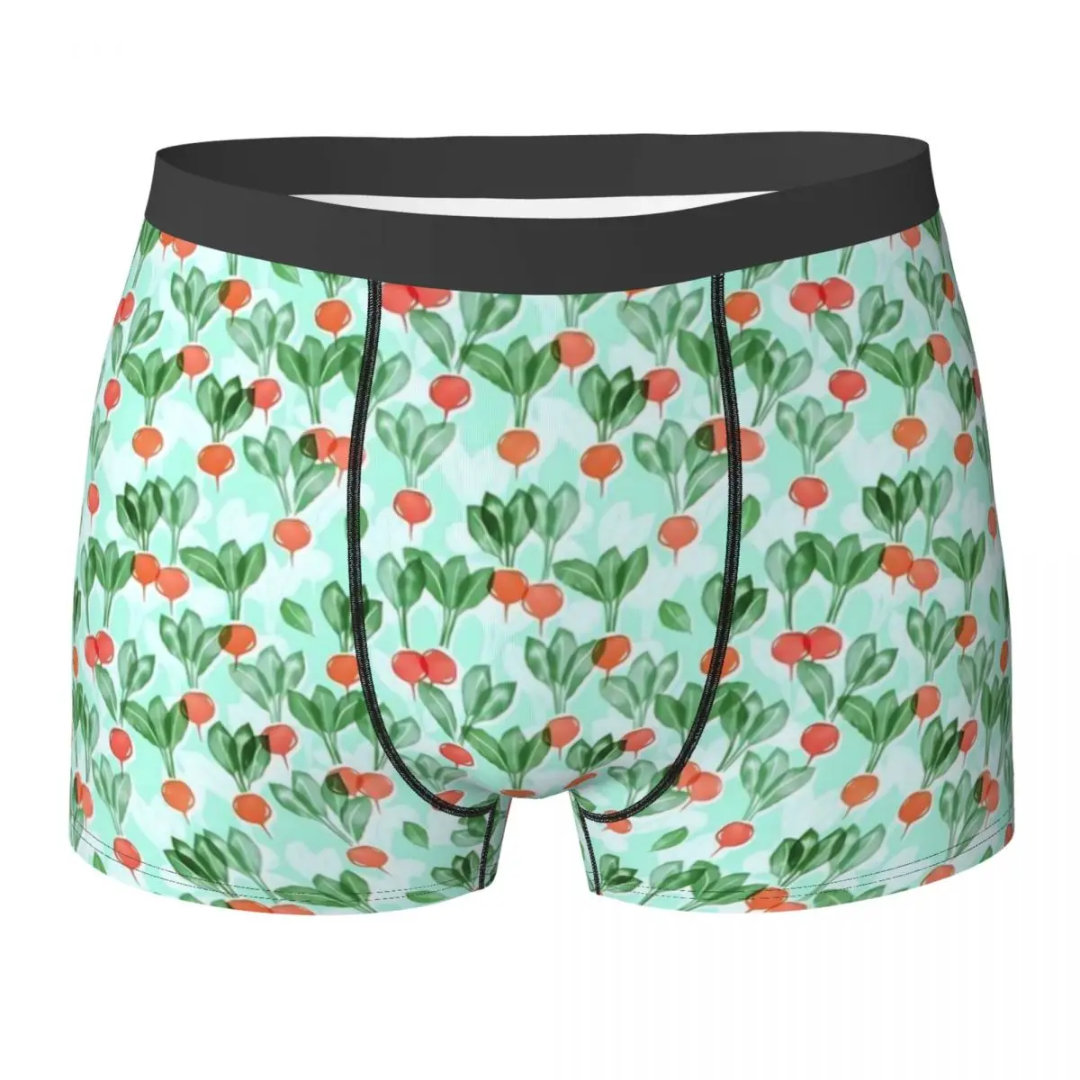 Cute Radishes Underwear Vegetable Print Sublimation Boxershorts Hot Males Underpants Breathable Boxer Brief Gift