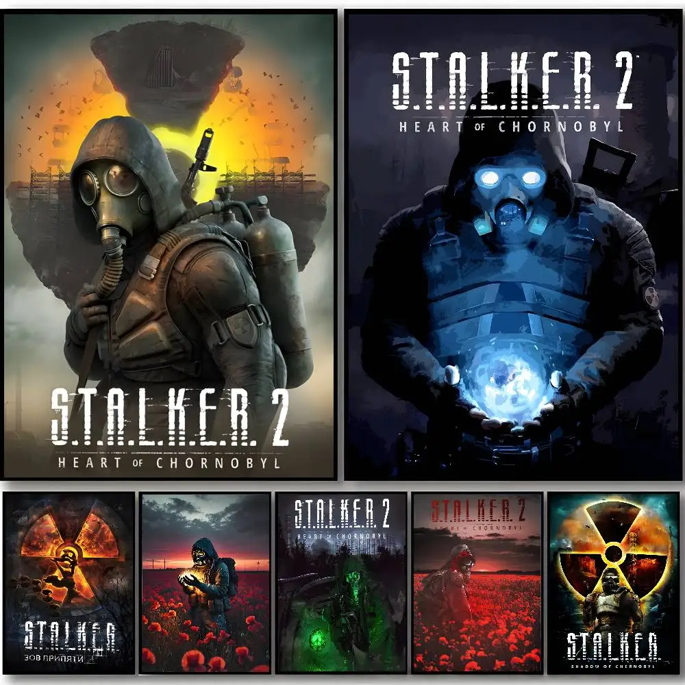 S-STALKER 2 Heart of C-Chornobyl Poster Self-adhesive stickers are suitable for any wall surface waterproof moisture-proof
