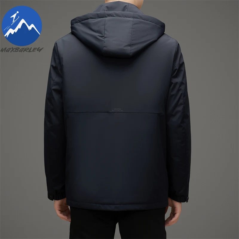 Maxbarley Winter Down Jacket Men High Quality Detachable White Duck Down Liner Coat Man Casual Business Cold-proof Puffer Parkas