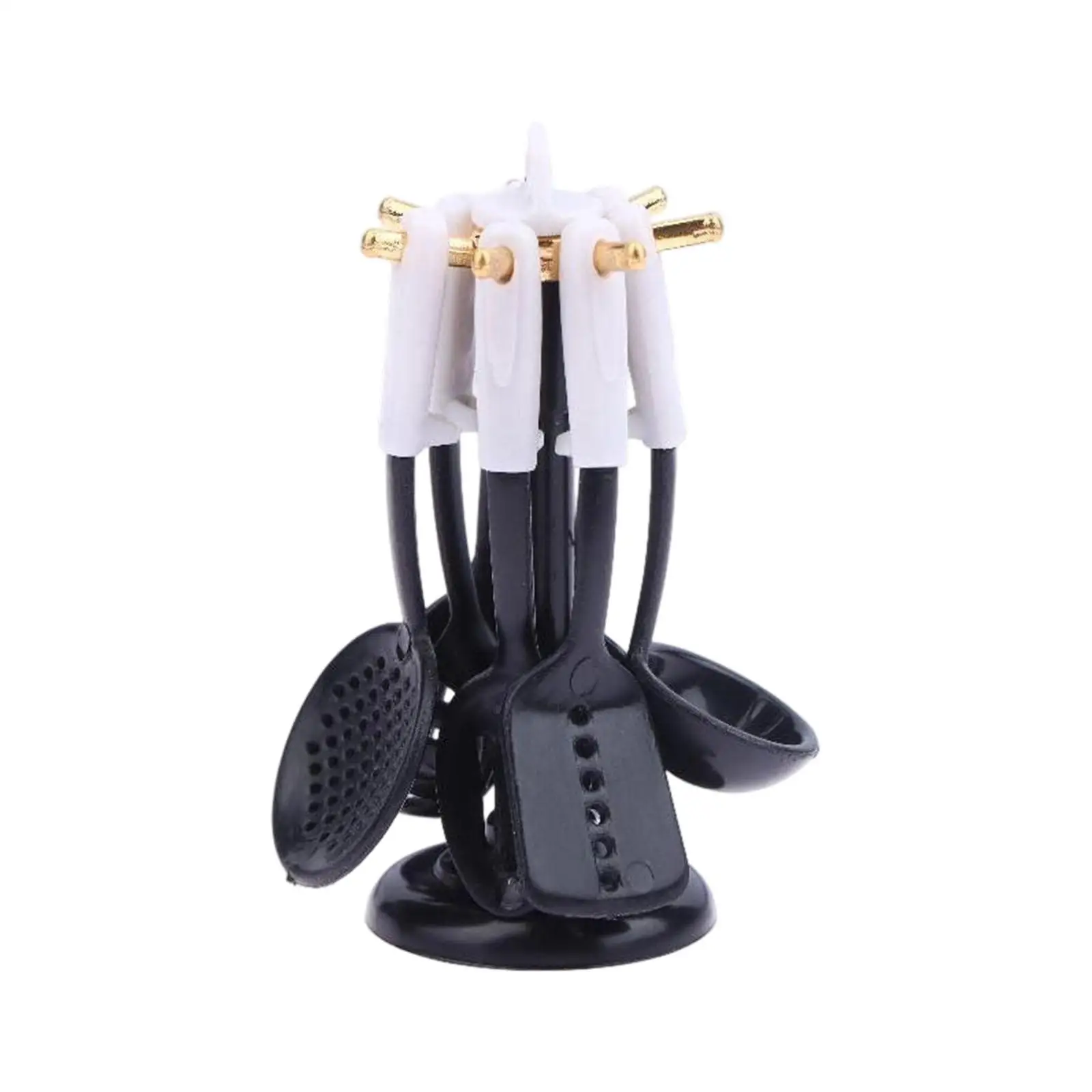 7 قطعة أدوات المطبخ لبيت الدمى قطع عرض المشهد الصغير أدوات المطبخ