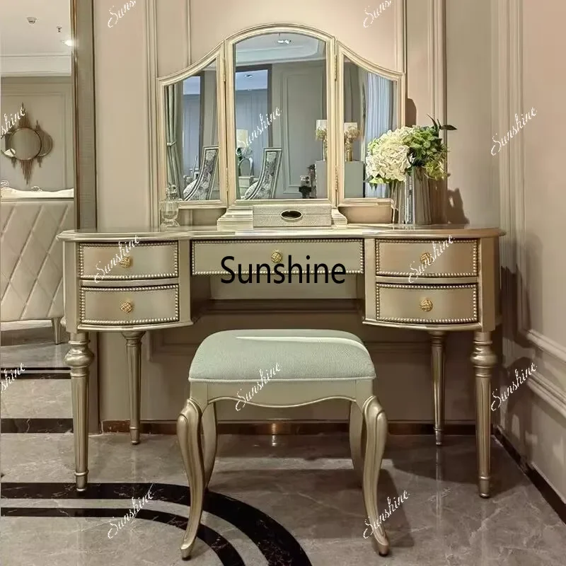 YYAmerican light luxury dresser corner solid wood high-end home bedroom