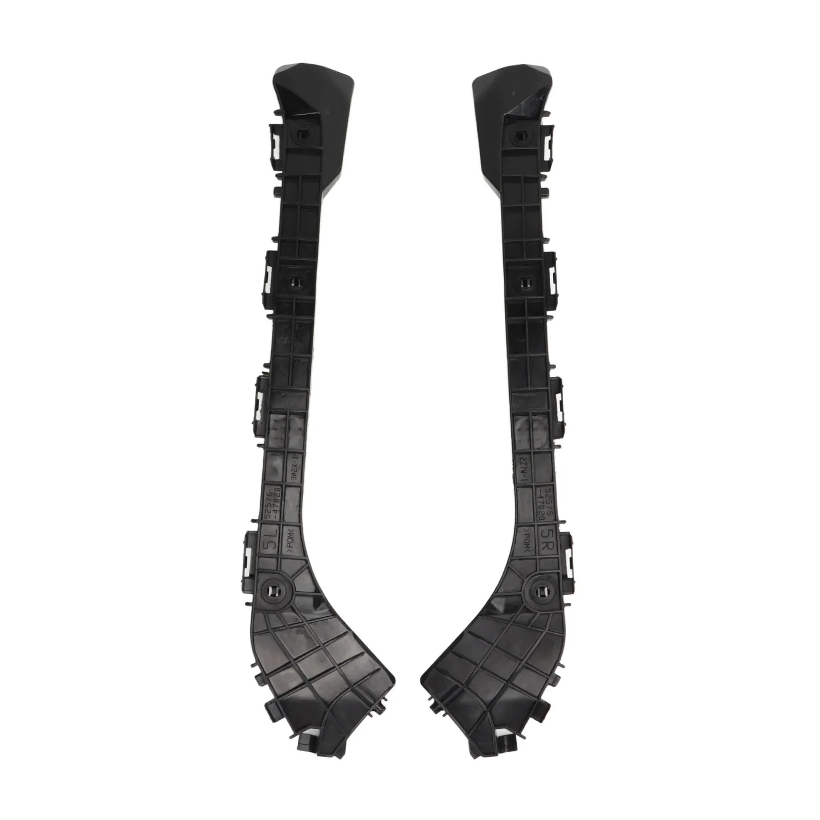 1 Pair Car Rear Bumper Mounting racket 5257647020 Shockproof Black Left and Right Bracket Set For Toyota Prius 2010 to 2015