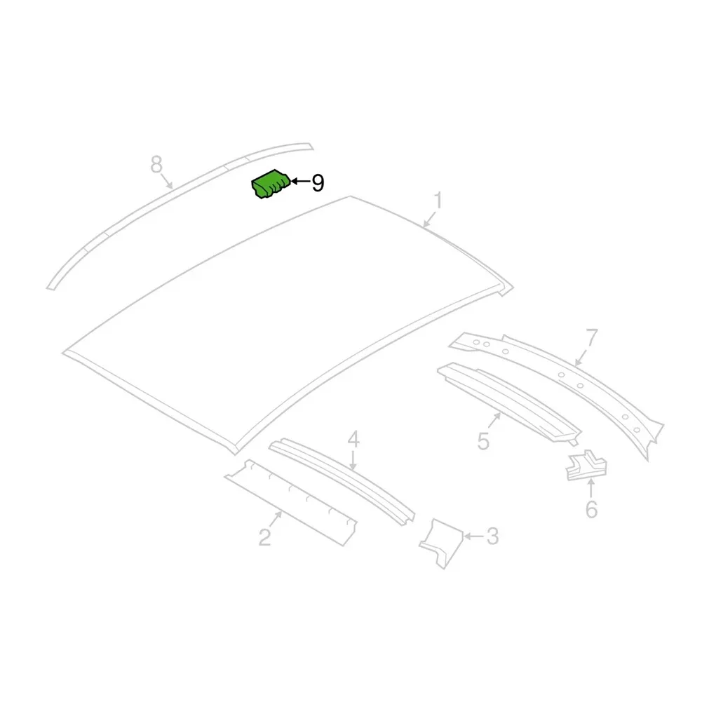 Roof Rain Fastener As Shown In The Figure Trim Molding Clip Vehicle-specific Fit Plastic Construction Easy Installation